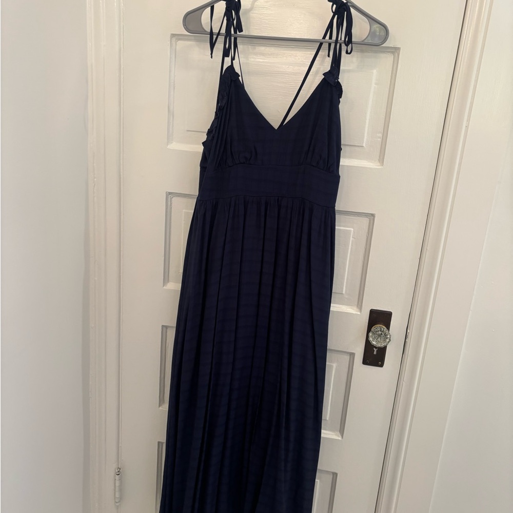 Navy Blue Strappy Maxi